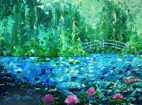 Marilyn Jessop | Monets Waterlilies | McAtamney Gallery and Design Store | Geraldine NZ